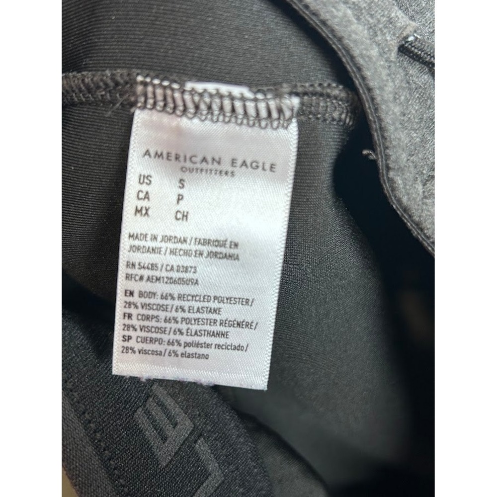 American Eagle‎ Mens Small Charcoal Gray Heather Tech Jogger Sweatpants Tapered - Picture 5 of 5
